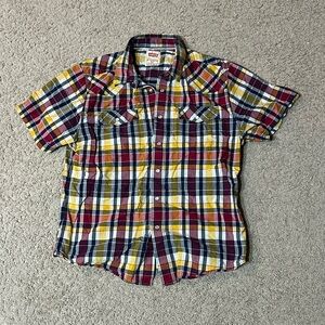 Levis Short sleeve button down western